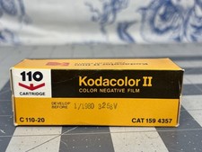 Kodak Kodacolor II 110 Cartridge Color Negative Film C 110-20 20 Exp 1/1980 Vtg