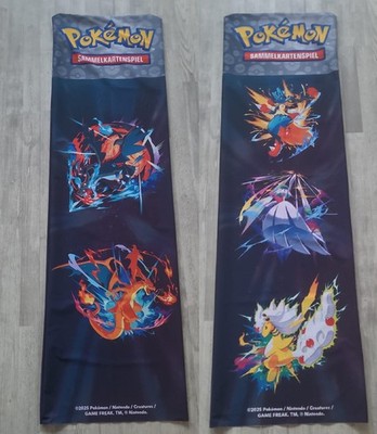 Pokemon STORE DISPLAY BANNER -STOFF - BEIDSEITIG BEDRUCKT UND VERNÄHT!!!