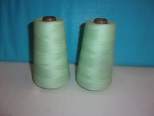 SEWING/SERGER THREAD 2 CONES MINT GREEN 12,000 YARDS
