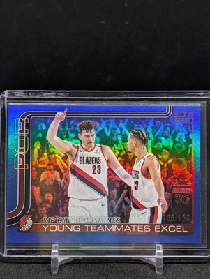 2025 Topps blue rainbow Young Teammates Excel /150
