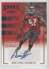 2016 Panini Contenders Rookie Ticket Noah Spence #176 Auto g6p