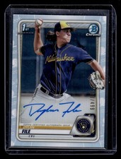 2020 Bowman Chrome #CPA-DF Dylan File Prospect Autographs Refractor #/499
