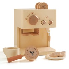 10 pieces Baby Coffee Machine Toy Wooden Set