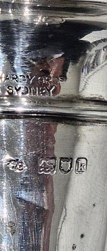 Antq Hardy Bros Sterling Silver Trumpet Vase Iris Floral Art Nouveau London 1905 - Photo 4/4