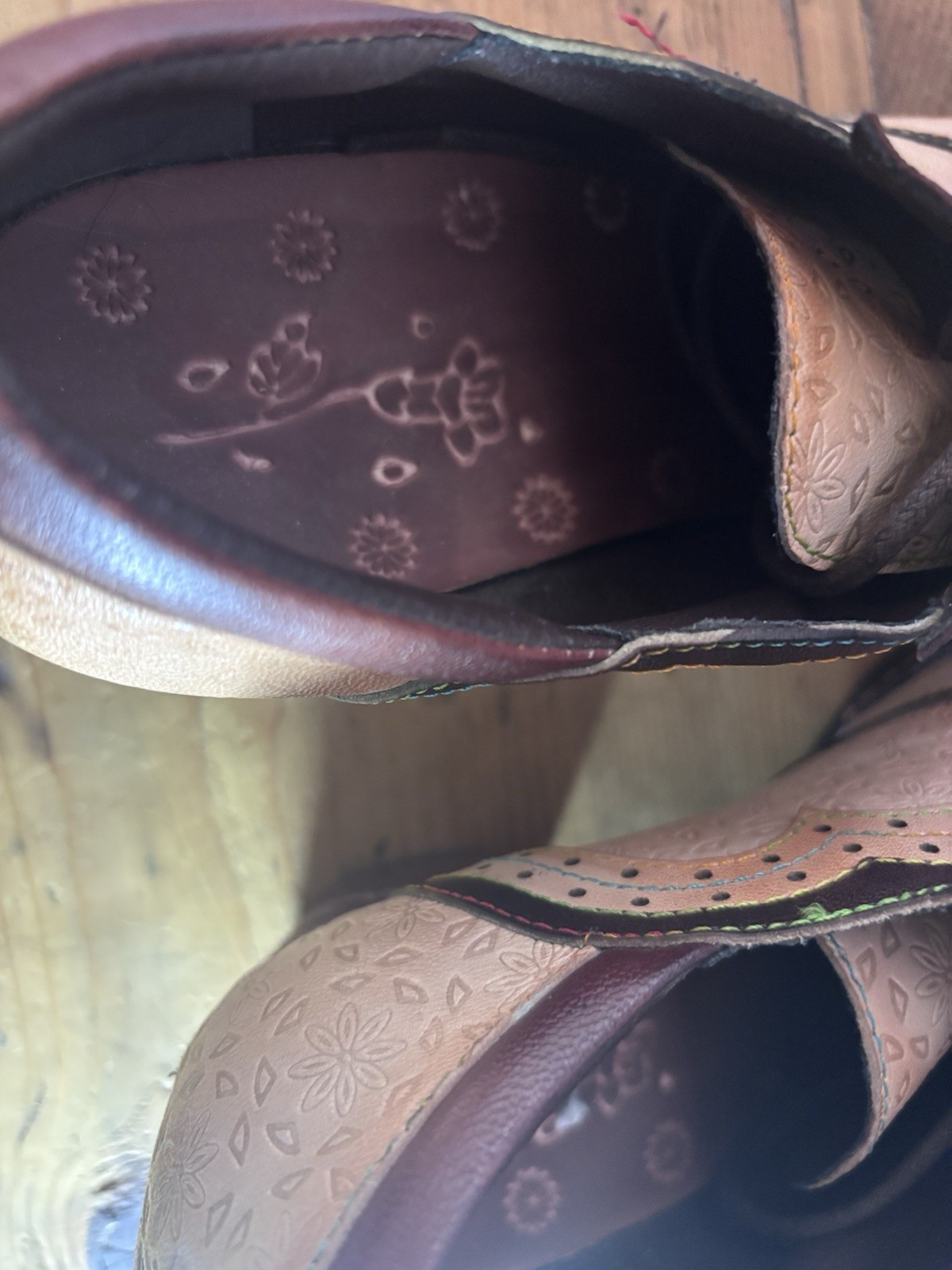 Leather Heals SOFFIA BEIGE LEATHER ADELE BLOCK HE… - image 6