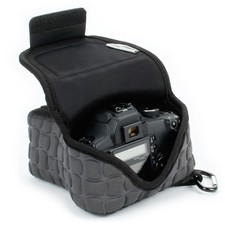 DSLR Camera Case Sleeve with Accessory Storage  Strap Openings