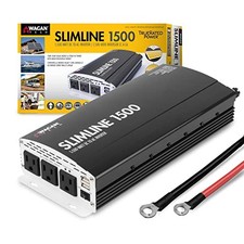 EL3722 1500W Slim Line AC to DC Power Inverter 1500W TrueRated 1500W - 12V