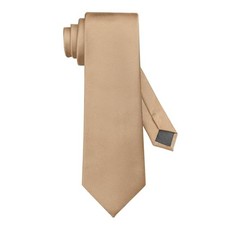 Men's Ties Solid Color Formal Neckties 3.15" 8CM Black Ties 025-champagne