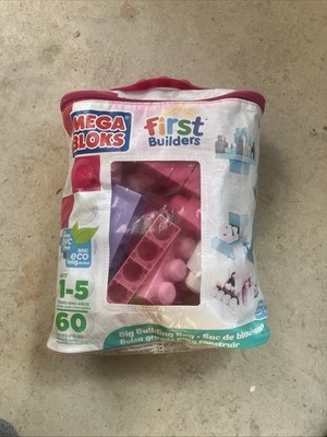 MEGA BLOKS Big Building Bag Bauset mit 60 großen und bunten Bausteinen