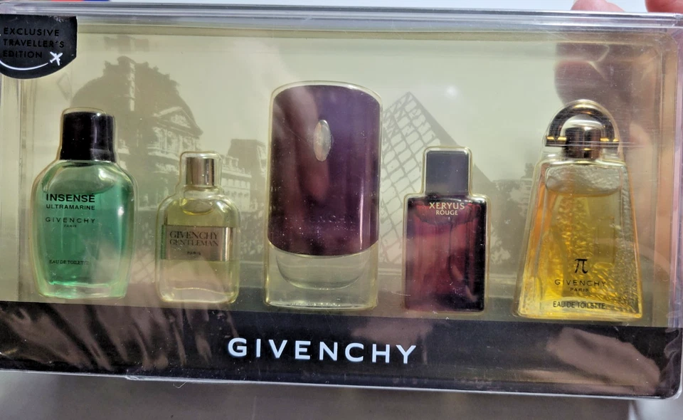 De colección Nuevo en Caja Givenchy Exclusivo Edición Viajero Eau De Toilette Set 5 Aromas Foto 2 de 4