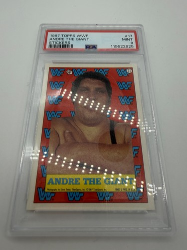Andre the Giant #17 1987 Topps WWF Stickers card