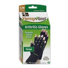 Hempvana Green Relief Arthritis Gloves Woven with Hemp Fibers, AS SEEN ON TV,...