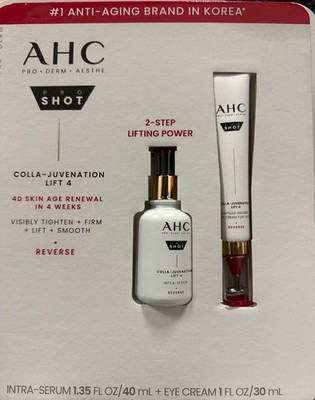 AHC Pro Shot Colla-Juvenation Lift 4 Intra-Serum/Eye Cream 2 Step Lifting Power