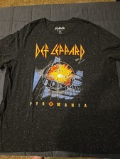 Def Leppard Brand  Pyromania  T-shirt Hard Ro...