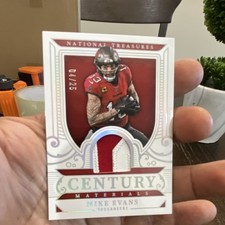 2023 Panini National Treasures Century Materials Holo Silver /25 Mike Evans Buc…