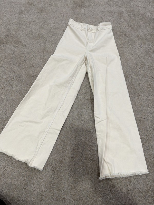 Billabong Free Fall High-Waist Twill Pants (White)