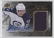 2015 UD Black Rookie Coverage Relics Gold 37/60 Nikolaj Ehlers #RCOV-NE Auto 7b5