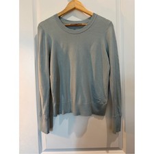 LOFT Light Blue Lightweight Crewneck Sweater Women's Small Soft Knit