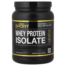 Sport, Whey Protein Isolate, Unflavored, 1 lb 454 g 