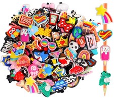 60 Pcs Cute Pencil Toppers Decoration Lovely Pencil Topper Clip Differnent Pe...