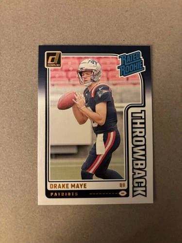 2024 Panini Donruss - Rated Rookies Throwbacks Drake Maye #49 (RC)