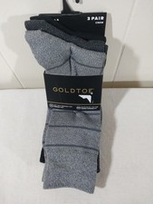 Gold Toe Men's 3-Pairs Soft/Classic/Comfort Casual Dress Socks Grey Black New