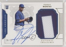 2016 Panini National Treasures Gold 20/25 Frankie Montas #167 Auto vw0