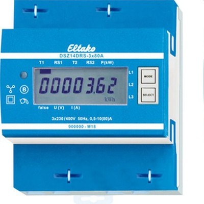 Eltako RS485 Drehstromzähler DSZ14DRS-3x80A MID geeicht
