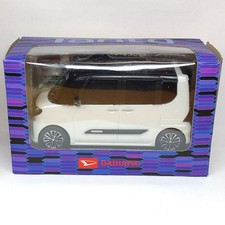 Daihatsu Tanto Custom White Black Color Sample Pullback Car