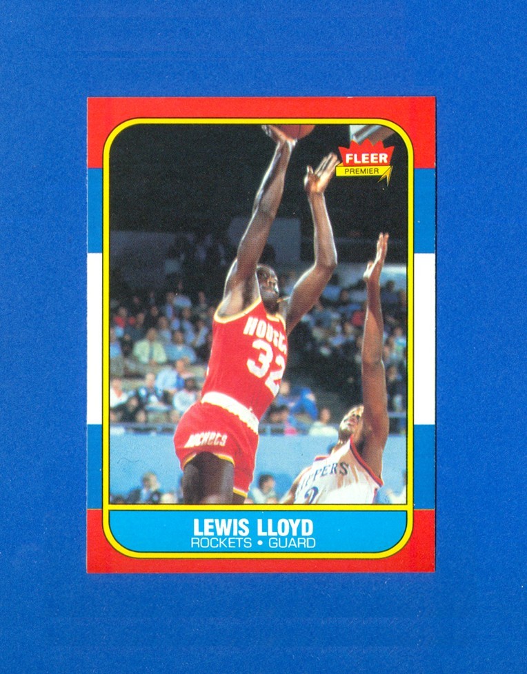 1986/1987 Fleer Basketball #65 Lewis Lloyd '86/87 Set Break RC Rookie Card NM/MT