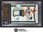 STEPHEN CURRY BGS 9.5 2014-15 PANINI FLAWLESS GAME-WORN PATCH AUTO EMERALD 5/5