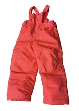Cat Jack Girls Bib Snow Pants Bright Pink Adjustable Straps Waist - Size 3T