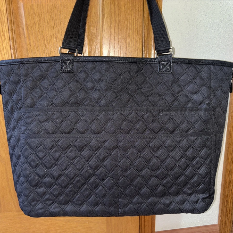 "Bolso de Mano Thirty-One Hostess Exclusivo Doble Utilitario Negro Acolchado 21x14"" Solas" Foto 3 de 4