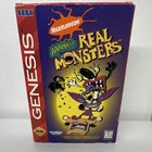 AAAHH!!! Real Monsters (Sega Genesis, 1995) cardboard Box & Manual