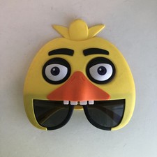 Chica Head Costume Yellow Sun Glasses Shades Five Nights At Freddy  s Sun-Staches