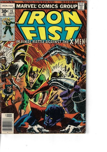 Iron Fist 15 Uncanny X-Men 1st Bushmaster VG/F 1977 Glossy