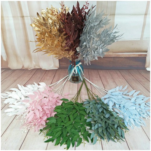 Artificial Eucalyptus Leaves Stem Wedding Party Fake Flowers Home Decorations - Picture 3 of 22