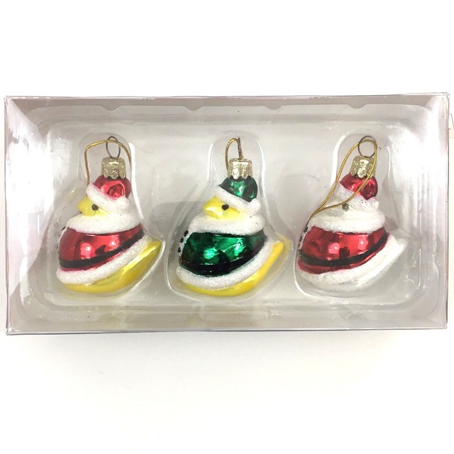 Peeps Marshmallow Santa Claus Elf Christmas Ornaments Kurt Adler PEEPS Marshmallow Santa Claus Elf Christmas Ornaments Kurt Adler Glass Set of 3 - Peeps Marshmallow Santa Claus Elf Christmas Ornaments Kurt Adler