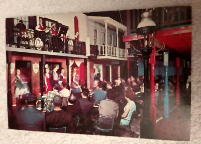 1960er KARTE;ILLINOIS;ST CHARLES;DIXIELAND BAND BOURBON STREET;FASANENLAUF