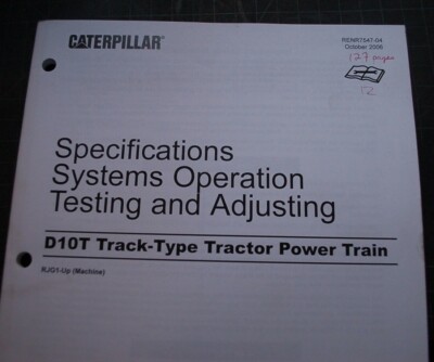 CATERPILLAR D10T Tractor Dozer Crawler POWER TRAIN Service Manual transmission