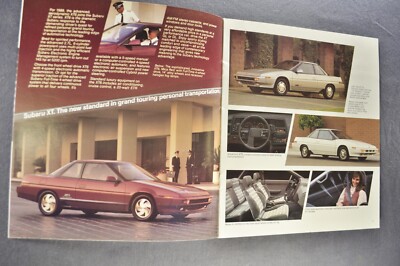 1988 Subaru Brochure X7 XT GL DL RX Justy Sedan Wagon Coupe