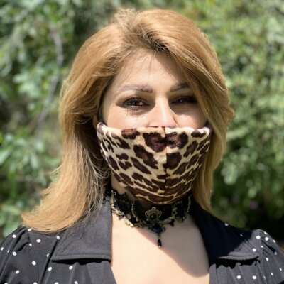 Mask - Reusable Washable Adjustable Face Mask- Velvet - Leopard Pattern