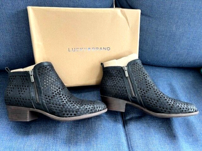 Lucky Brand Basel Perforated Bootie Lucky Brand Basel Black Lugo