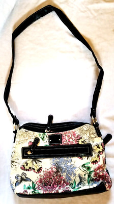 Stone Mountain Heart Desire Floral Bag Shoulder Purse NWOT Cloth & Leatherette