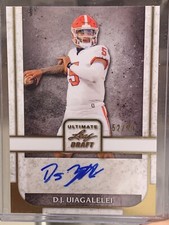 2022 DJ D.J. UIAGALELEI LEAF ULTIMATE DRAFT XRC RC GOLD AUTO SP 52/100 #BA-DJU