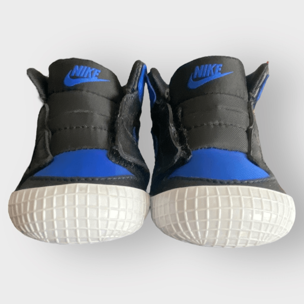 PONY Sneaker Nike Air Jordan 1 Crib Booties Royal Black AT3745 007 neonato taglia 3C nuove