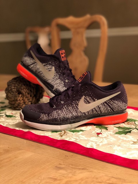 nikecourt zoom vapor 9.5 flyknit men's tennis shoe