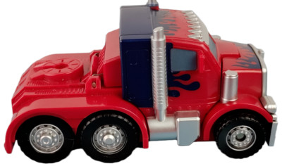 2006 Hasbro Takara Transformers Pop Up 5'' Optimus Prime w/ Spinning Wheels