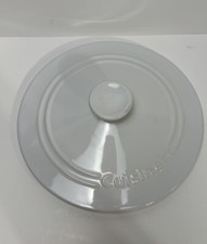 Cuisinart White Enameled Ceramic 9 Inch Round Baking  1 Inch High / Lid Only