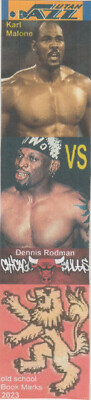 2023 NBA wcw Dennis Rodman VS Karl Malone Bash at The Beach Hard Feel Book mark
